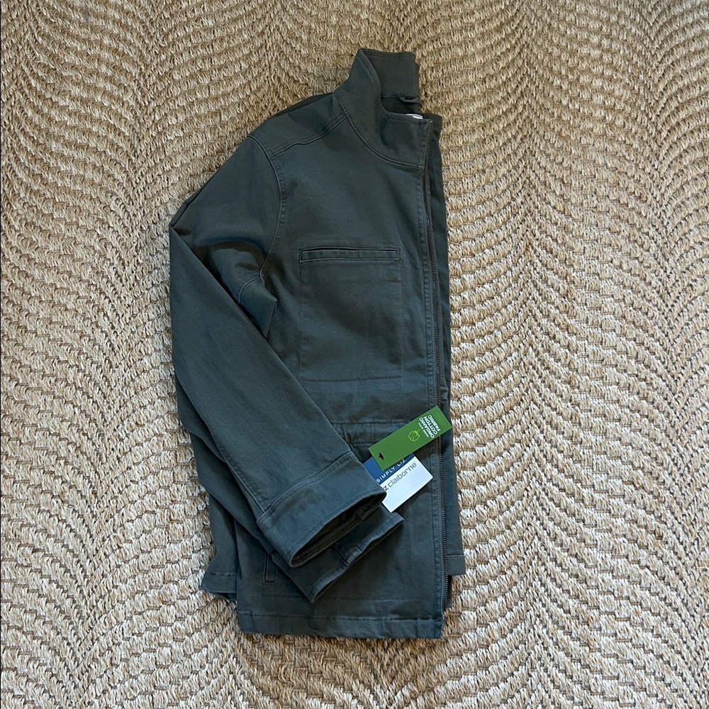 NWT Liz Claiborne Army Green Utility Jacket Size L